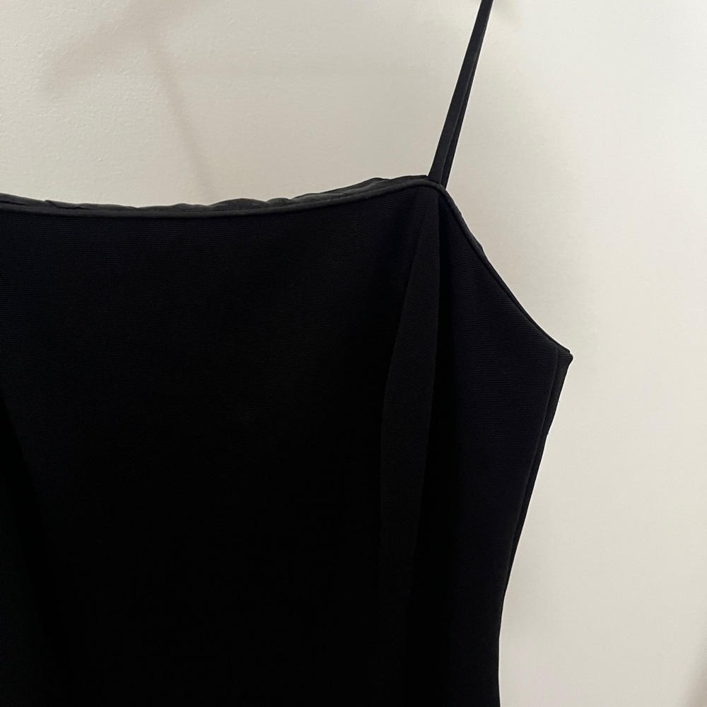 Vintage Alex Evenings Black Midi-Long Evening Dress, Size 6 - Picture 2 of 4